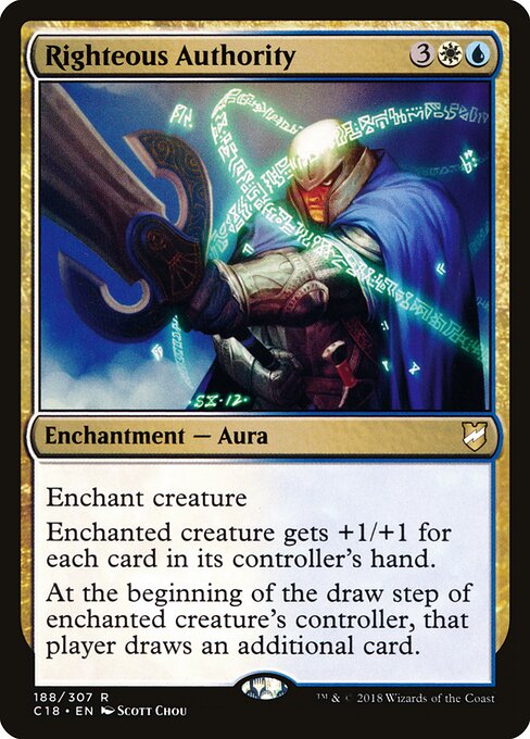 Righteous Authority - Commander 2018 Magic card