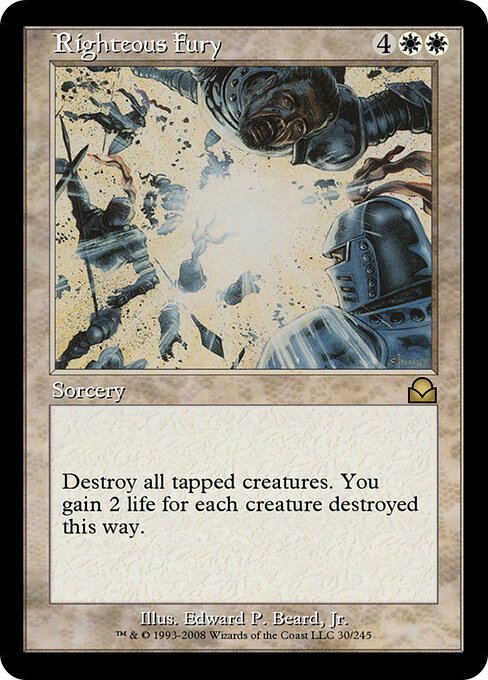 Righteous Fury - Masters Edition II Magic card