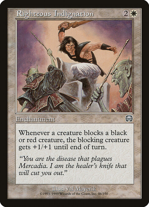 Righteous Indignation - Mercadian Masques Magic card