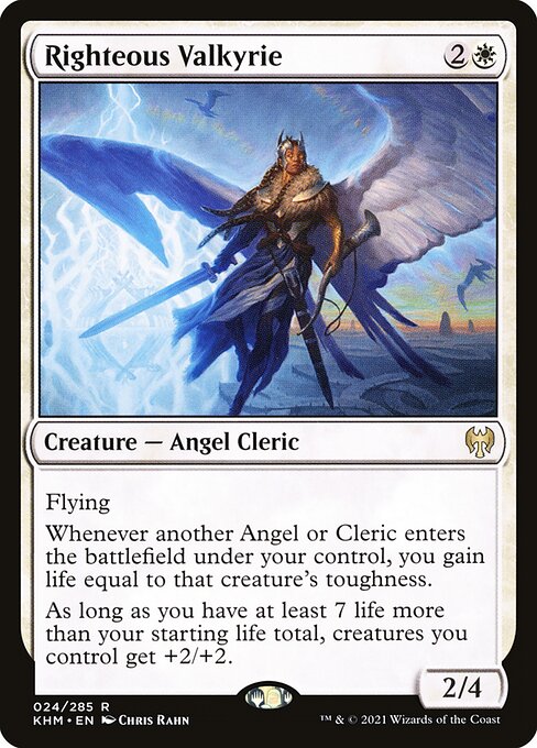 Righteous Valkyrie - Kaldheim Magic card