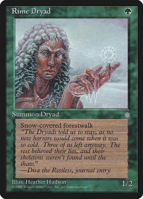 Rime Dryad - Ice Age Magic card