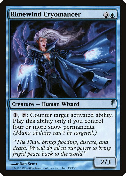 Rimewind Cryomancer - Coldsnap Magic card