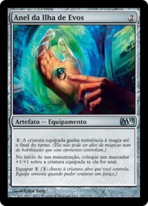 Ring von der Insel Evos (Ring of Evos Isle) - Magic 2013 (#211) - Illustrated by Erica Yang - Magic: The Gathering Card