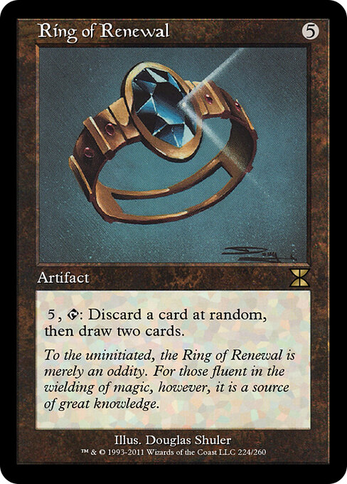Ring of Renewal - Masters Edition IV (#224) - Illustrated by Douglas Shuler - Magic: The Gathering Card
