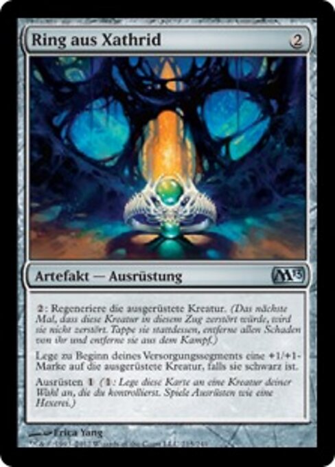 Ring aus Xathrid (Ring of Xathrid) - Magic 2013 (#215) - Illustrated by Erica Yang - Magic: The Gathering Card