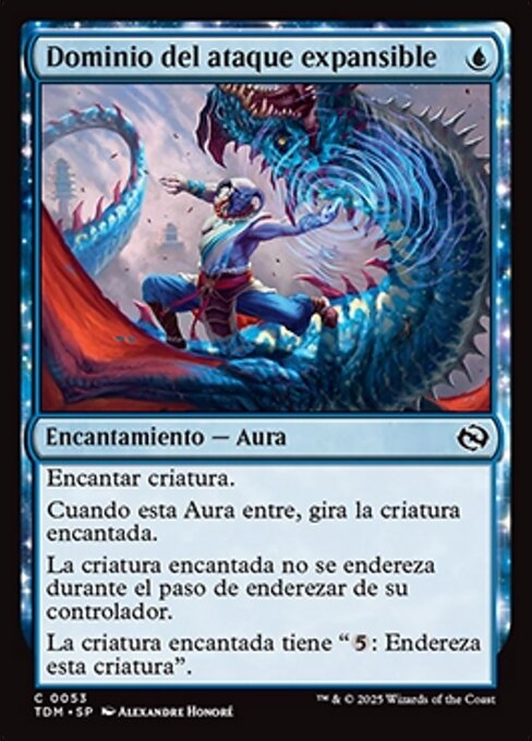 響鳴の神撃 (Ringing Strike Mastery) - Tarkir: Dragonstorm (#53) - Illustrated by Alexandre Honoré - Magic: The Gathering Card