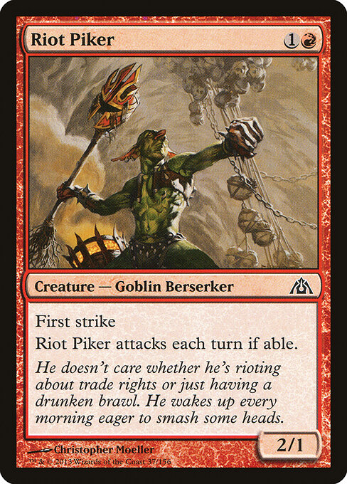 Riot Piker - Dragon's Maze Magic card