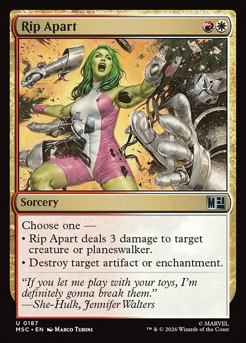 Rip Apart - Marvel Super Heroes Commander Magic card