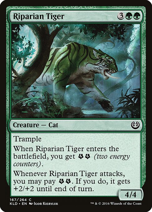 Riparian Tiger - Kaladesh Magic card