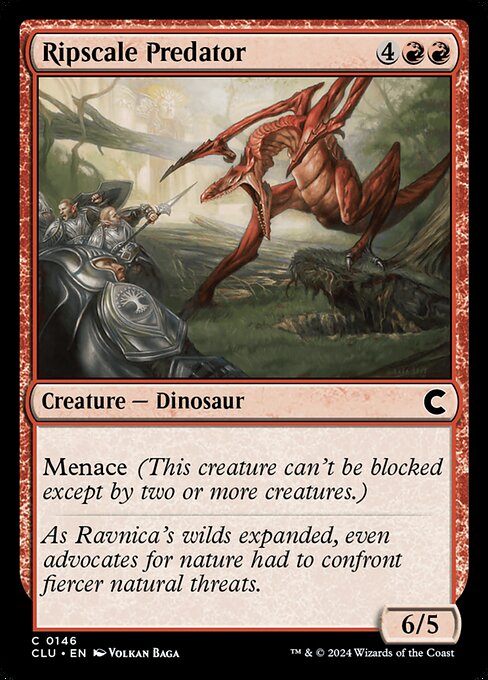 Ripscale Predator - Ravnica: Clue Edition Magic card