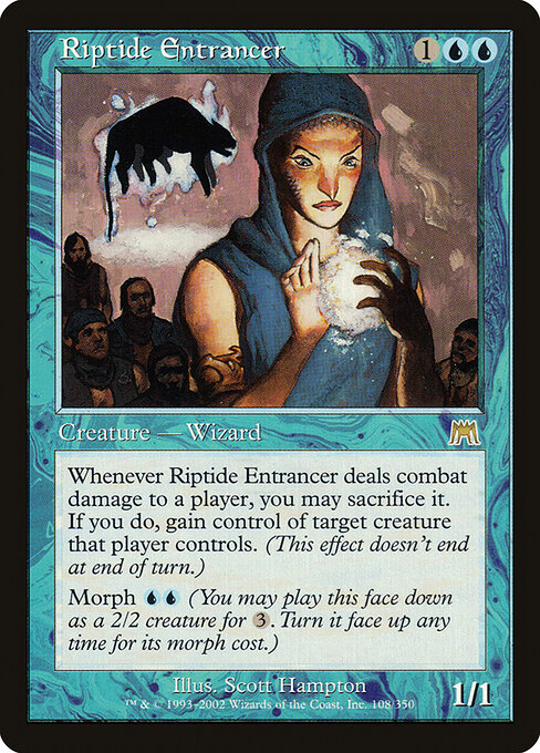 Ipnotizzatore della Marea (Riptide Entrancer) - Onslaught (#108) - Illustrated by Scott Hampton - Magic: The Gathering Card