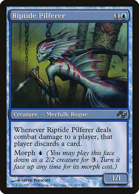 Chapardeuse du projet Jusant (Riptide Pilferer) - Planar Chaos (#60) - Illustrated by Steve Prescott - Magic: The Gathering Card