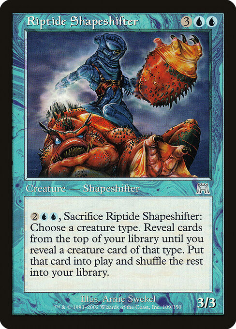 Polimorfo della Marea (Riptide Shapeshifter) - Onslaught (#109) - Illustrated by Arnie Swekel - Magic: The Gathering Card