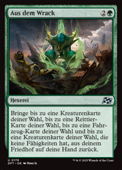 Alzarse de entre los escombros (Rise from the Wreck) - Aetherdrift (#178) - Illustrated by Nino Is - Magic: The Gathering Card