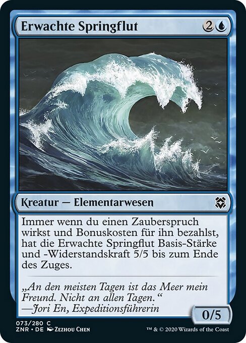 Erwachte Springflut (Risen Riptide) - Zendikar Rising (#73) - Illustrated by Zezhou Chen - Magic: The Gathering Card