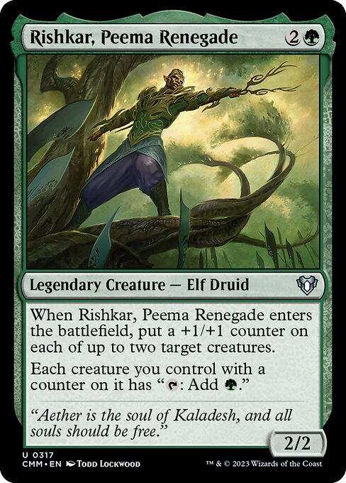 Rishkar, Peema Renegade - Commander Masters Magic card