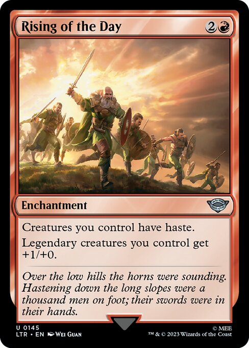 Rising of the Day - The Lord of the Rings: Tales of Middle-earth Magic card