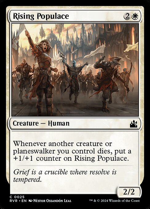 Rising Populace - Ravnica Remastered Magic card