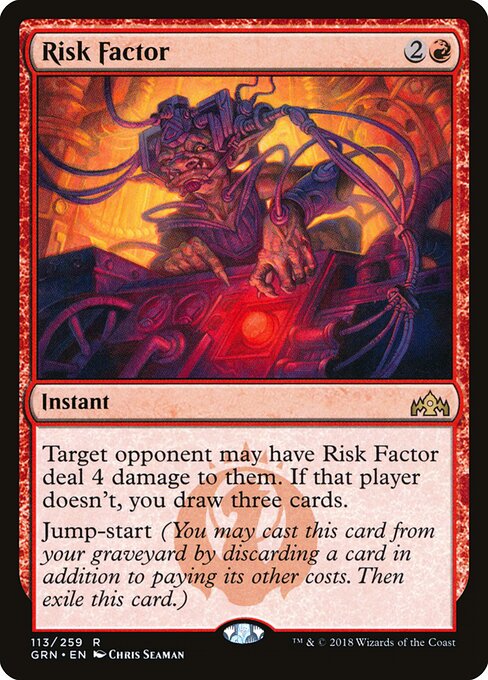 風險因素 (Risk Factor) - Guilds of Ravnica (#113) - Illustrated by Chris Seaman - Magic: The Gathering Card