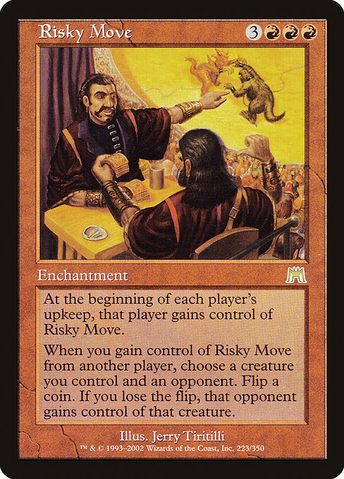 Risky Move - Onslaught (#223) - Illustrated by Jerry Tiritilli - Magic: The Gathering Card