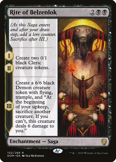 Rite of Belzenlok - Dominaria (#102) - Illustrated by Seb McKinnon - Magic: The Gathering Card