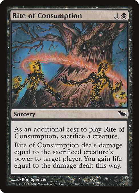 Rite of Consumption - Shadowmoor Magic card
