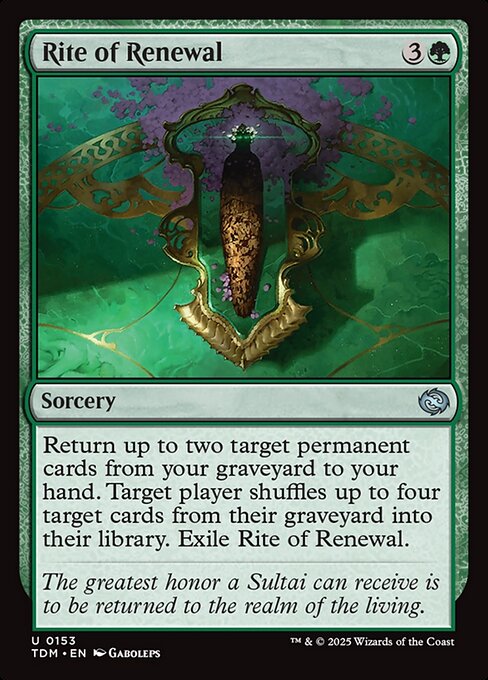 Rite of Renewal - Tarkir: Dragonstorm Magic card