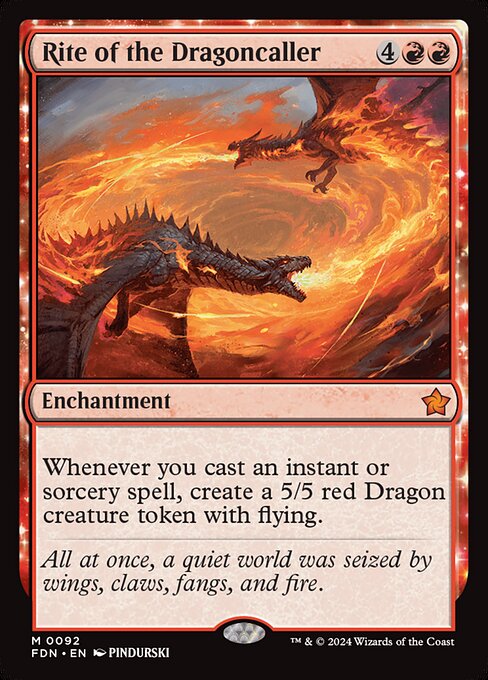 Rite of the Dragoncaller - Foundations Magic card
