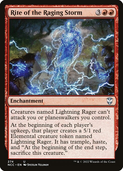 Rite of the Raging Storm - New Capenna Commander (#274) - Illustrated by Svetlin Velinov - Magic: The Gathering Card