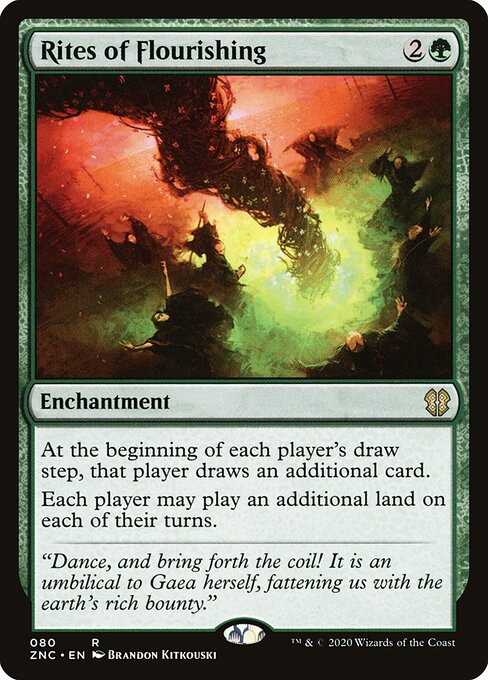 Rites of Flourishing - Zendikar Rising Commander Magic card