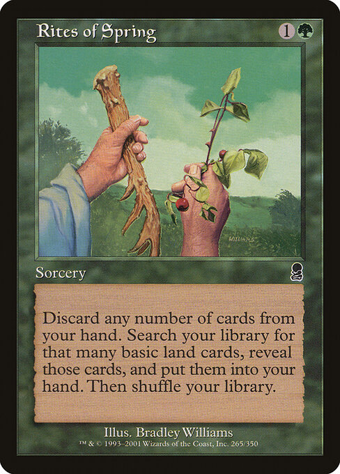 Rites of Spring - Odyssey (#265) - Illustrated by Bradley Williams - Magic: The Gathering Card