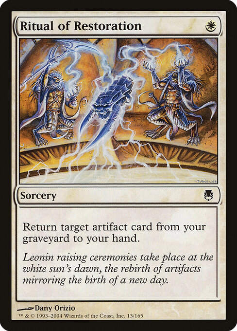 Ritual of Restoration - Darksteel Magic card