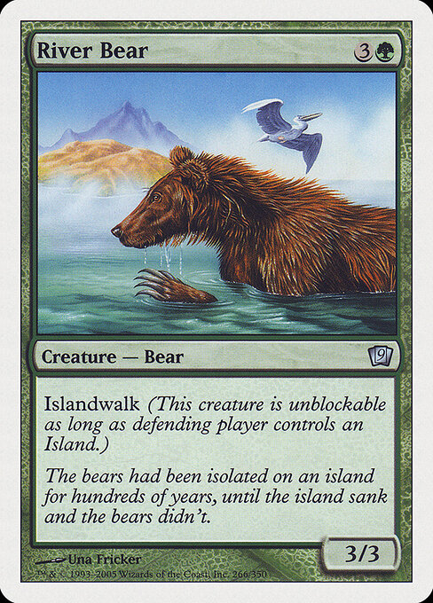 River Bear - Ninth Edition Magic card