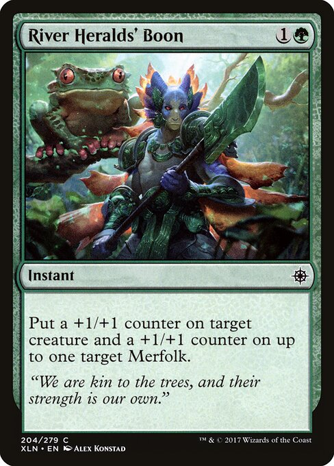 River Heralds' Boon - Ixalan Magic card
