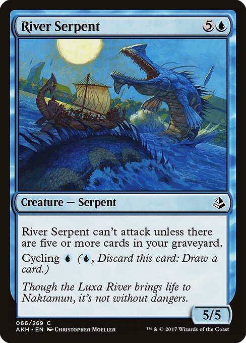 River Serpent - Amonkhet Magic card