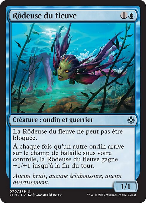 河流偷袭客 (River Sneak) - Ixalan (#70) - Illustrated by Slawomir Maniak - Magic: The Gathering Card