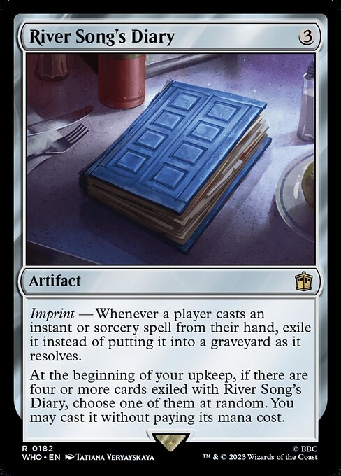 River Song's Diary - Doctor Who Magic card