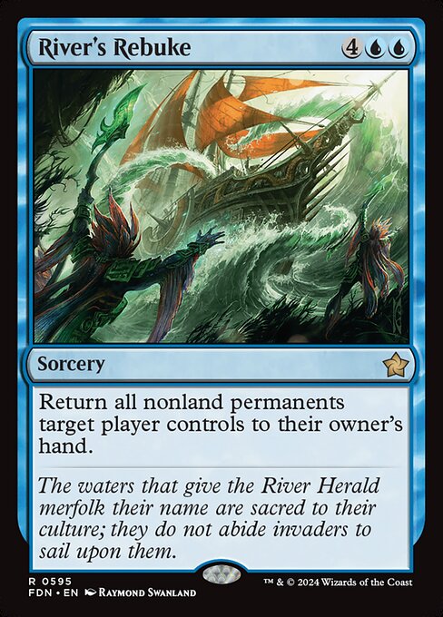 River's Rebuke - Foundations Magic card