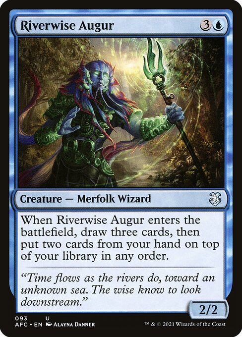 Riverwise Augur - Forgotten Realms Commander Magic card