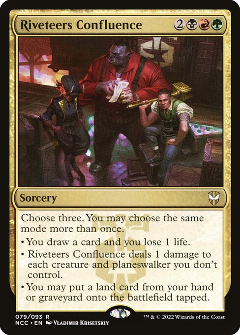 Riveteers Confluence - New Capenna Commander Magic card