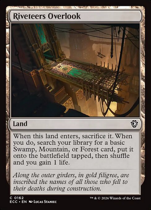 Riveteers Overlook - Lorwyn Eclipsed Commander Magic card