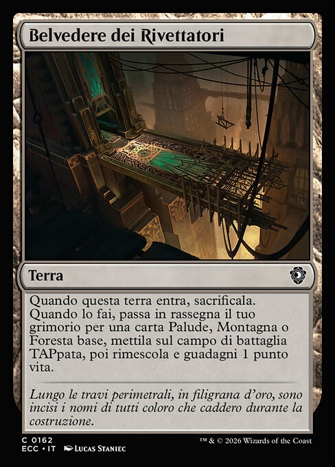 Riveteers Overlook - Streets of New Capenna (#255) - Illustrated by Lucas Staniec - Magic: The Gathering Card
