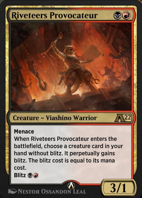 Riveteers Provocateur - Alchemy: New Capenna (#26) - Illustrated by Néstor Ossandón Leal - Magic: The Gathering Card