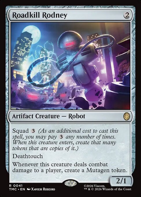 ロードキル・ロドニー (Roadkill Rodney) - Teenage Mutant Ninja Turtles Eternal (#41) - Illustrated by Xavier Ribeiro - Magic: The Gathering Card