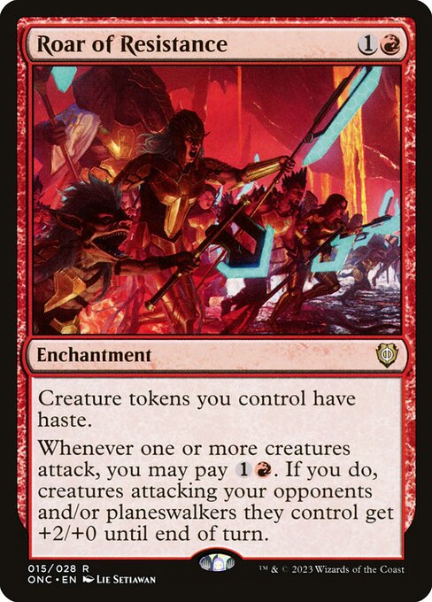 Roar of Resistance - Phyrexia: All Will Be One Commander Magic card