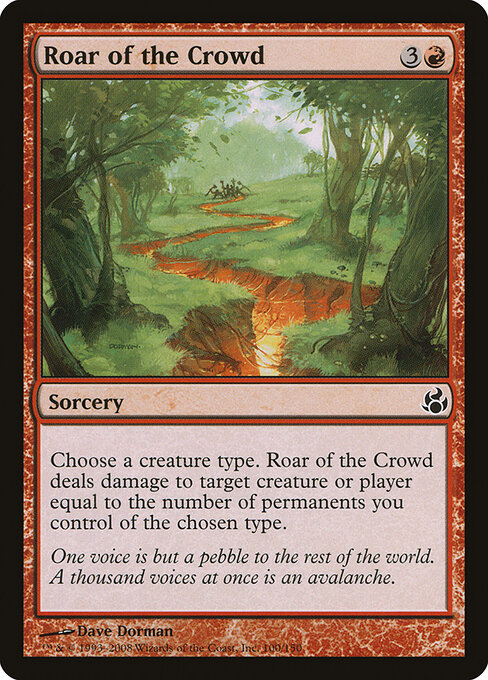 Roar of the Crowd - Morningtide Magic card