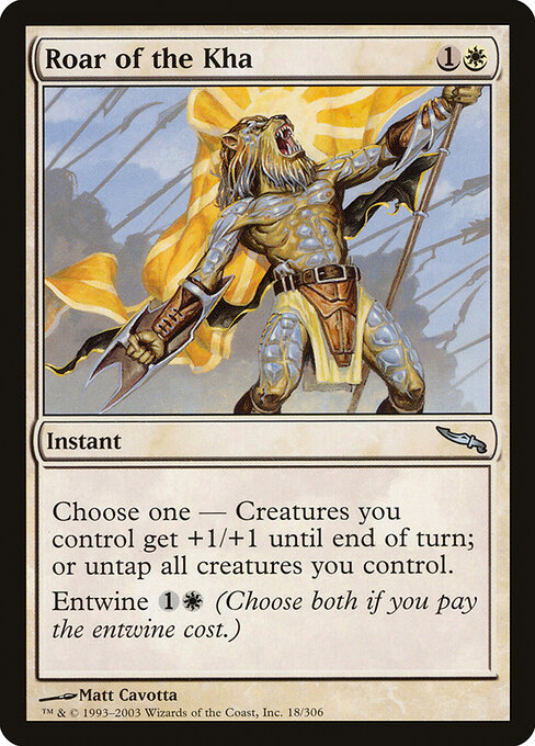 Roar of the Kha - Mirrodin Magic card