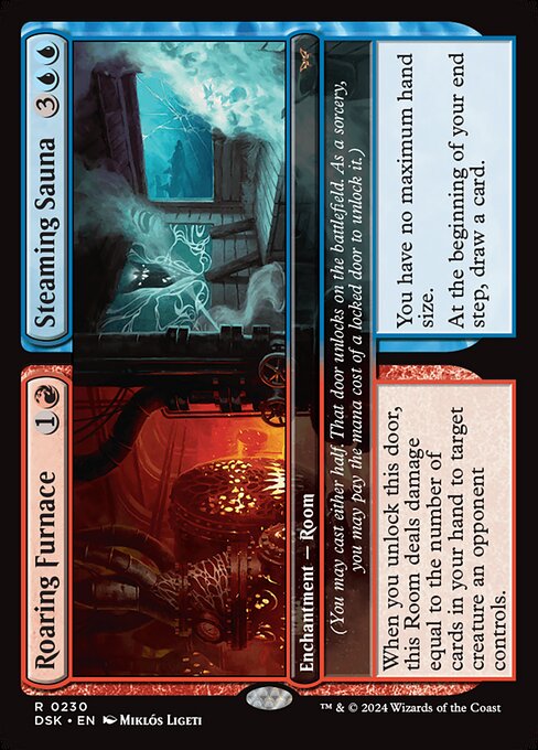 Roaring Furnace // Steaming Sauna - Duskmourn: House of Horror Magic card