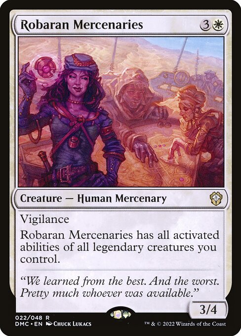 Robaran Mercenaries - Dominaria United Commander Magic card
