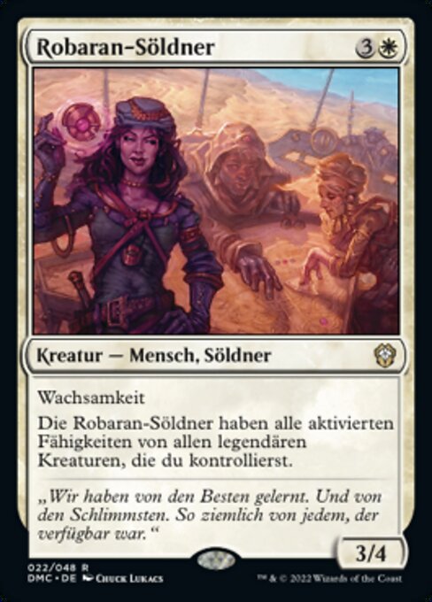 Robaran-Söldner (Robaran Mercenaries) - Dominaria United Commander (#22) - Illustrated by Chuck Lukacs - Magic: The Gathering Card